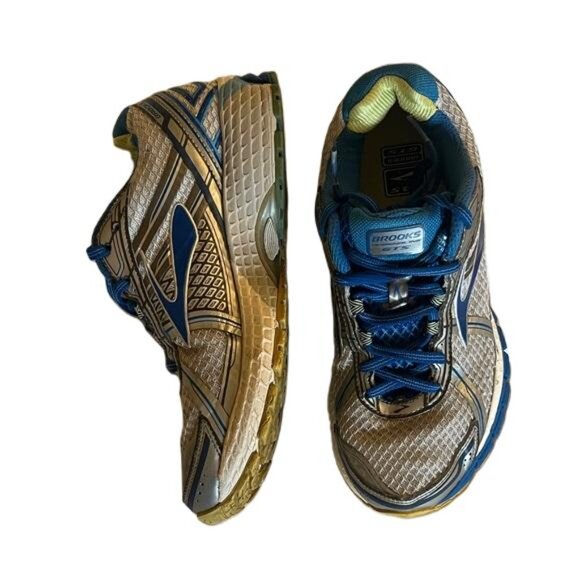 Brooks Adrenaline GTS 15 Women's Running Shoes Blue Silver Sz 8 Wide - Picture 2 of 7